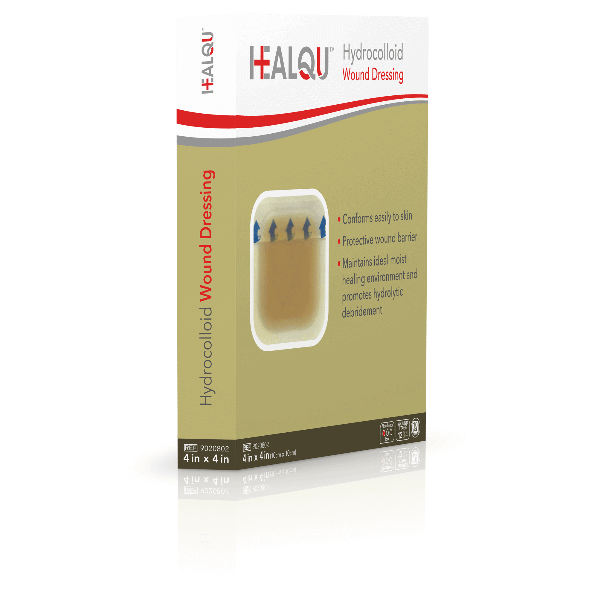 702-05026-05-Hydrocolloid-Wound-Dressing-4in-x-4in-Box-9020802