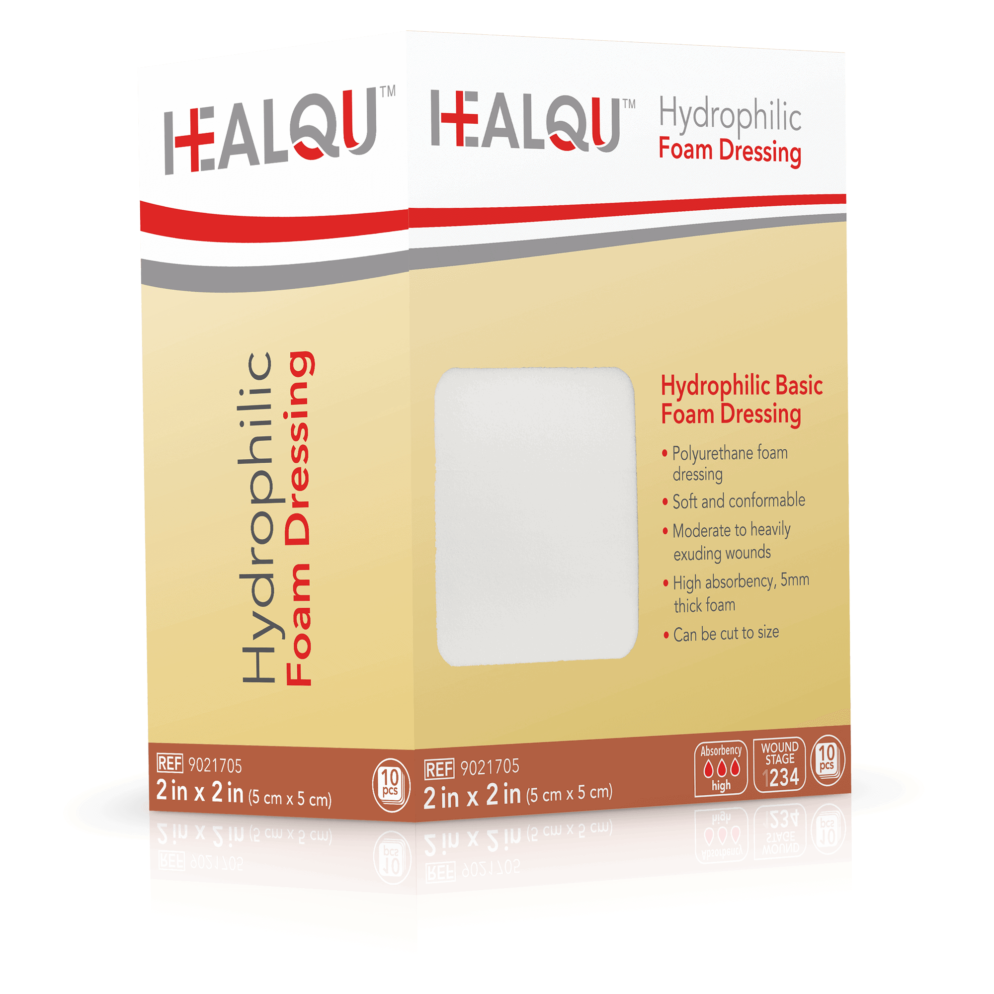 Hydrophilic-Basic-Foam-Dressing---CuraFoam-2x2