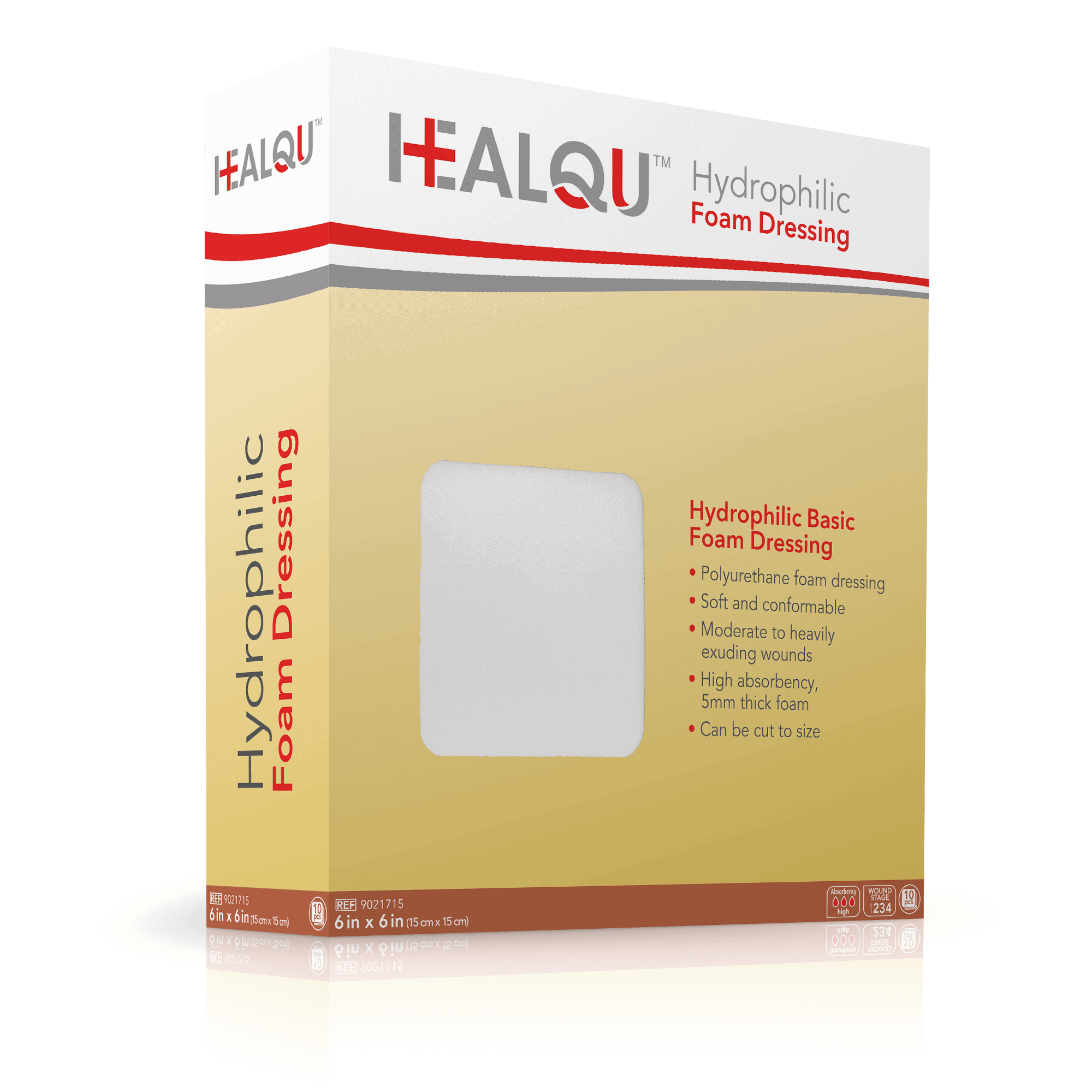 Hydrophilic-Basic-Foam-Dressing---CuraFoam-6x6